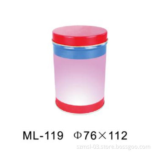 small round  tea tin box